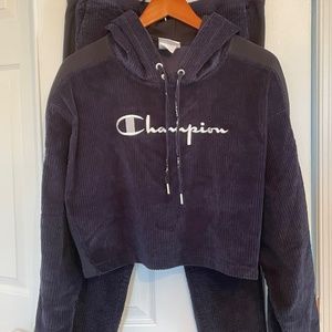 2 piece Womens  Champion Reverse Weave Corduroy set
